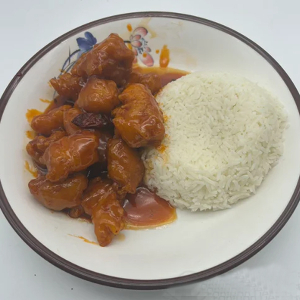General Tso's Chicken with Rice 