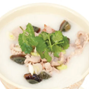 Sliced Pork Congee with Preserved Century Egg 皮蛋瘦肉粥