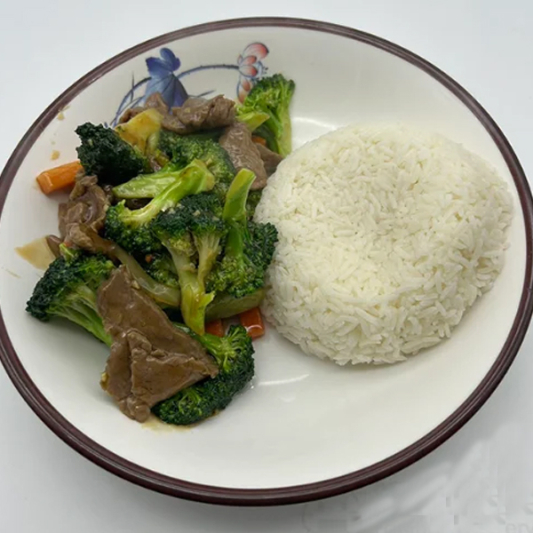 Beef & Broccoli with Rice 