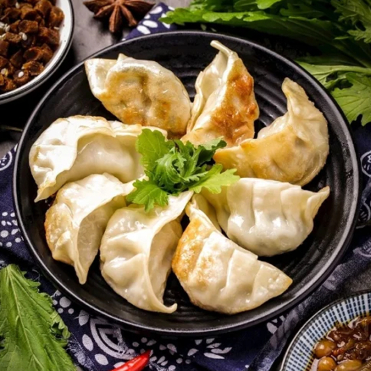 Pan-Fried Chicken Dumplings