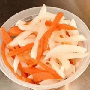 Pickled Carrots and Radish 