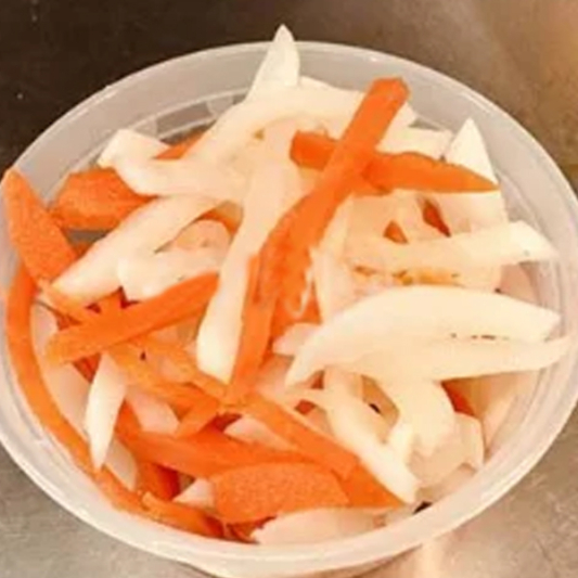 Pickled Carrots and Radish 