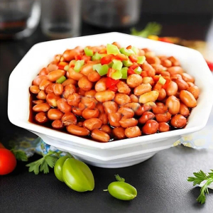 Peanuts with Sweet & Sour Sauce