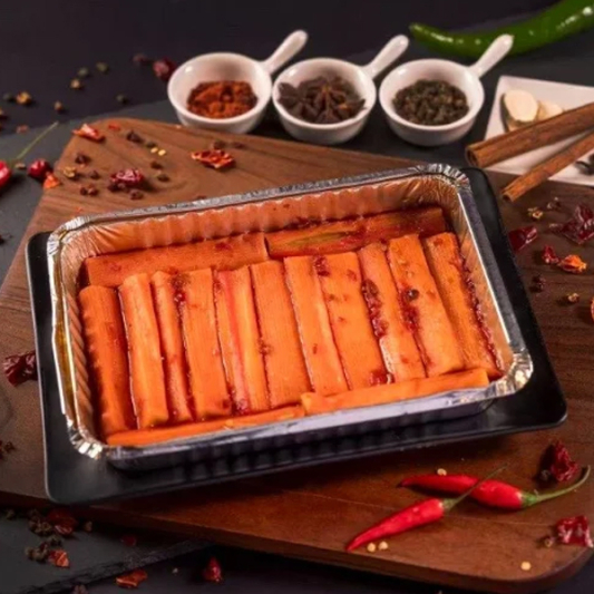 Hot & Spicy Soup with Crab Sticks