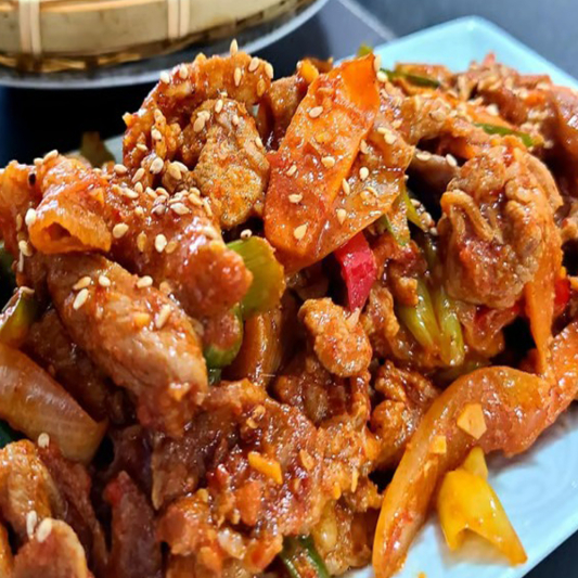 Pork Belly Yakisoba 삼겹살 소바