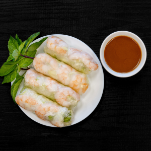3C. Shrimp only Salad Rolls (4 pcs)