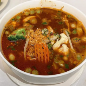 7. Seafood Peanut Sate