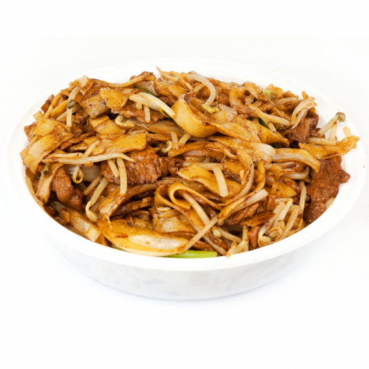 57A. Stir-Fried Thick Rice Noodles with Beef