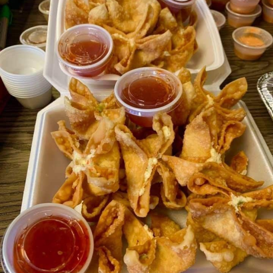 5. Crab Meat Cream Cheese Wontons (10 pcs)
