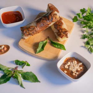 Grilled Pork Spring Rolls