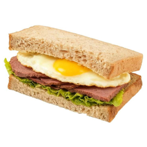 Corned Beef & Thick Egg Sandwich