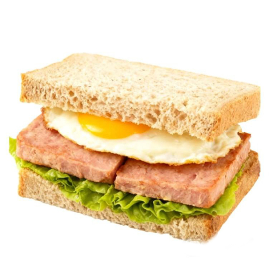 Thick Luncheon Meat & Egg Sandwich