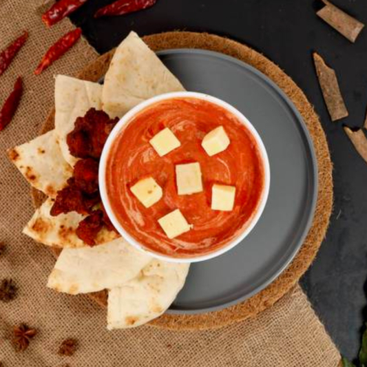 Soft Naan, Paneer Butter and Chicken 65