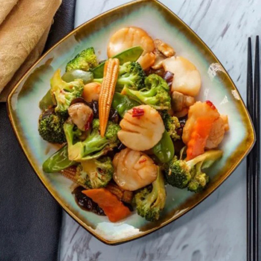 Scallops with Mixed Vegetables