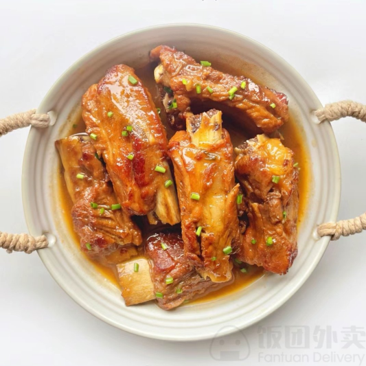 Ribs & Garlic with Special Sauce
