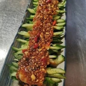 Sliced Pork in Hot Garlic Sauce 蒜泥白肉