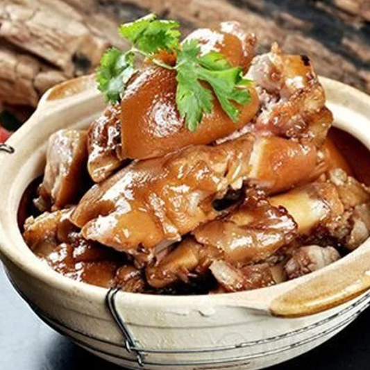 Stewed Pork Feet with Brown Sauce 石锅猪手