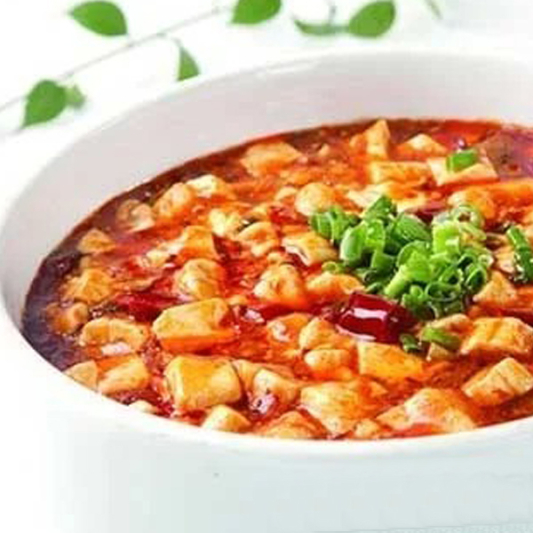 Stir-Fried Tofu in Hot Sauce 麻婆豆腐