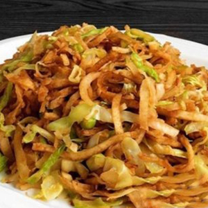 Stir-Fried Sliced Pancake with Pork
