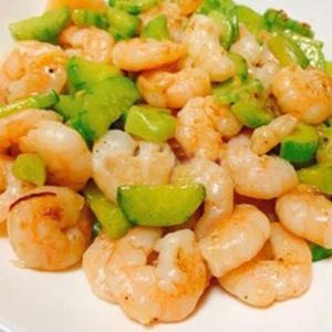 Stir-Fried Shrimp with Cucumber