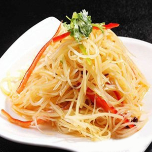 Sliced Potato with Sauce