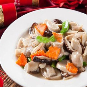 Stir-Fried Sliced Fish with Mushrooms