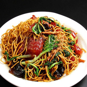 Stir-Fried Noodles with Chicken and Shrimp