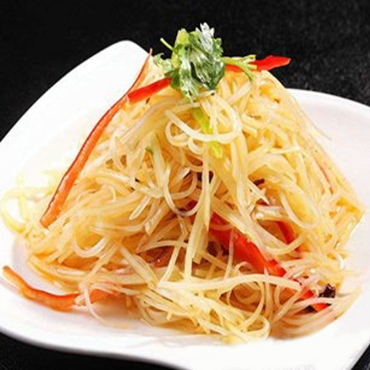 Sliced Potato with Sauce