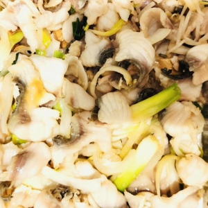 12. Stir-Fried Grass Carp with Ginger & Onion 薑爆脆肉鯇魚片