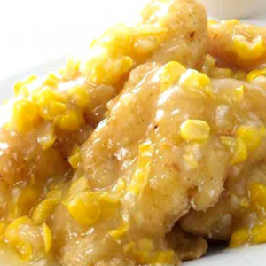 066. Rock Cod Fillet with Sweet Corn 粟米班塊