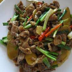 031. Beef with Ginger & Onion in Oyster Sauce 蠔油薑蔥牛肉