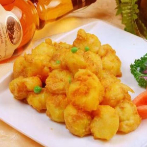063. Saut&eacute;ed Prawns in Salted Egg Yok 金沙蝦球