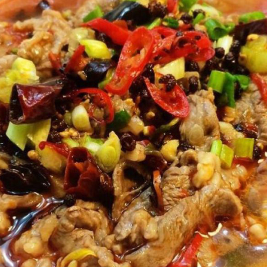 029. Sichuan Sliced Beef in Chili Sauce 水煮牛肉