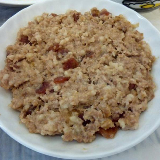 025. Steamed Minced Pork with Chinese Sausage 臘腸蒸肉餅
