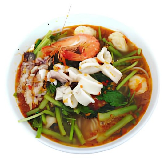 Shrimp, Squid & Fish Balls - B&uacute;n Th&aacute;i T&ocirc;m, Muc & C&aacute; Vi&ecirc;n