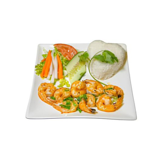 14. Grilled Shrimp Rice Plate - Com T&ocirc;m Nu&oacute;ng