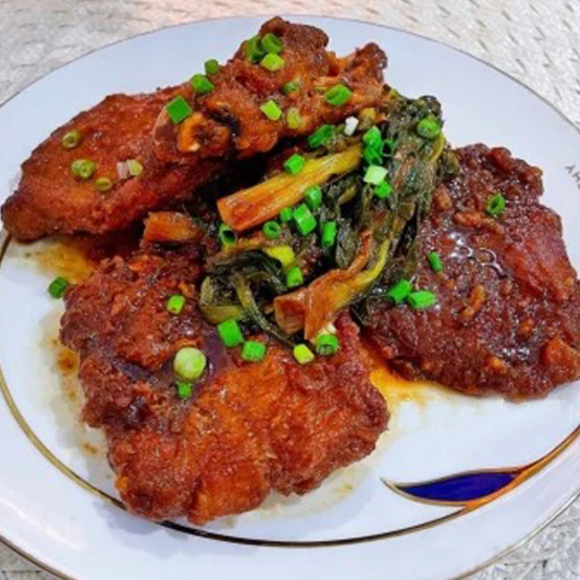 Grilled Pork Chop with Scallions (1 pc)