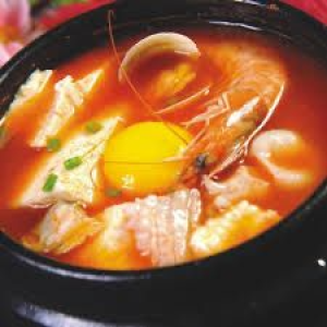 Seafood Soft Tofu Stew / 해물 순두부찌개 / 海鲜嫩豆腐汤