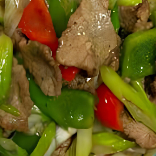 Beef Saut&eacute;ed with Green Onions / B&oelig;uf saut&eacute; aux oignons verts