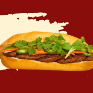 Grilled Beef Vietnamese Baguette Sandwich Set