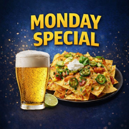Monday Special! Nachos with Beer