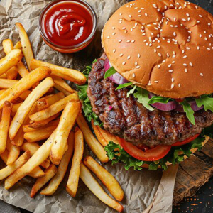 Beef Burger Combo