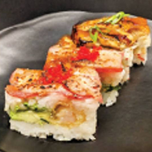 10. Salmon Aburi Oshi 