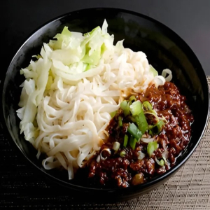 Homemade Beef & Beef Tendon Noodles with Fried Bean Sauce