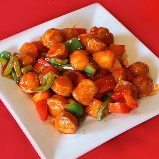 48. Sweet & Sour Mock Chicken 菠蘿咕嚕素雞
