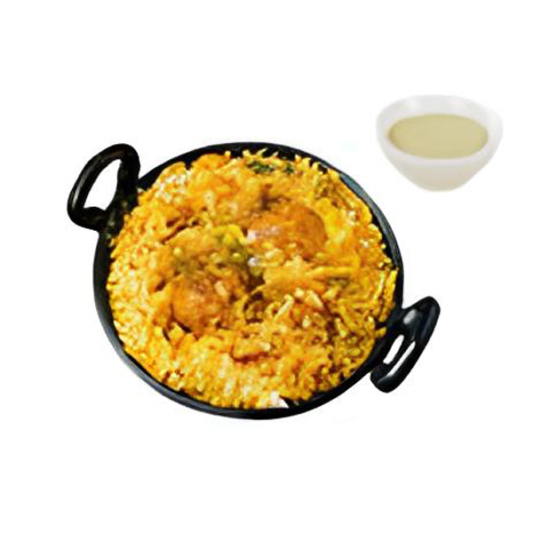 Hydrabadi Chicken Biryani Mint Yogurt
