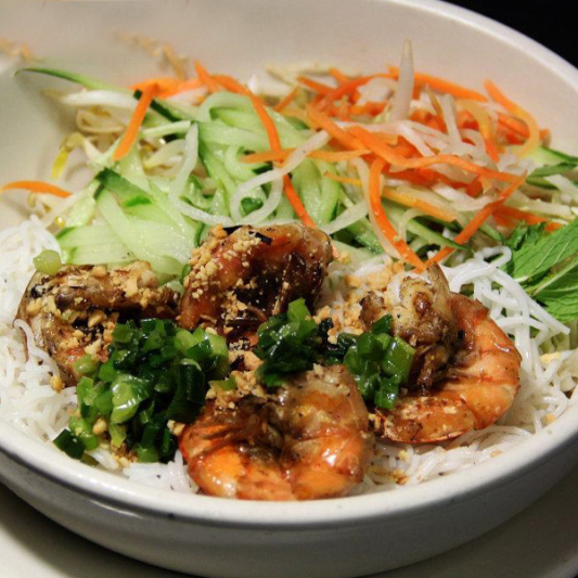 Vermicelli with Grilled Shrimp