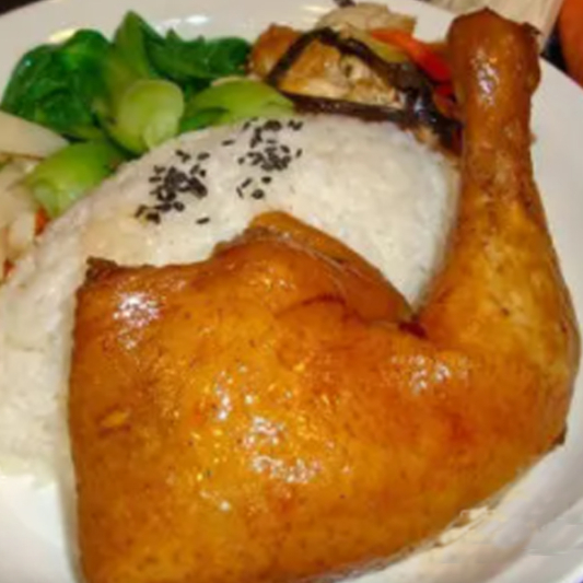 2. Chicken Leg on Steamed Rice 雞腿飯
