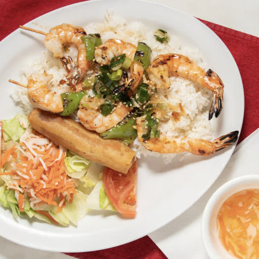 Combo 6. Com Tom Nuong, Cha Gio