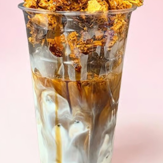 Dalgona Iced Coffee